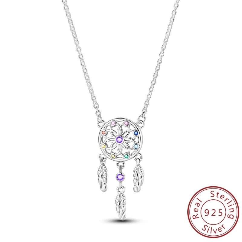 Necklace 925 Sterling Silver Butterfly Love Heart Bear Classic Simple Adjustable Necklace For Women Girl Fashion Jewelry Gifts