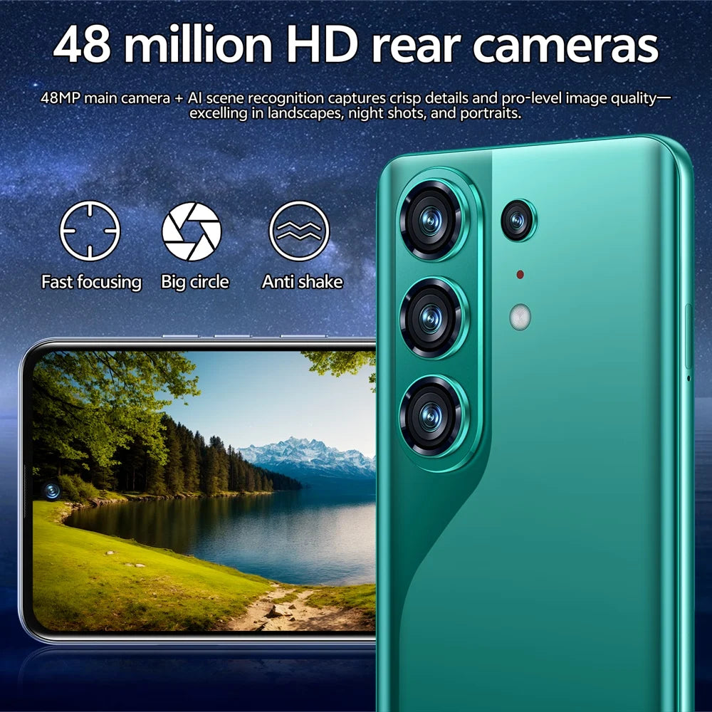 K-Touch Mobile Phones C26 Ultra Smartphone Android 5G 7.3 HD Cell Phone 22GB 2TB 7800mAh Octa Core Unlock Dual SIM 16+48MP Camera Global Version Cellphones