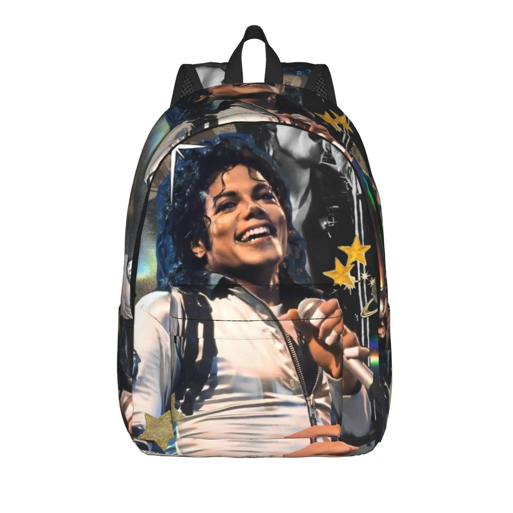 Michael Jacksons Musical Movie 2026 Cool Backpack with Pocket Student Business  Daypack for Men Women Laptop Canvas Bags