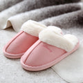 Plus Size 36-47 Women Slippers Furry Winter Warm Home Shoes Men Couples house floor slides Slip On Footwear Comfortable soft