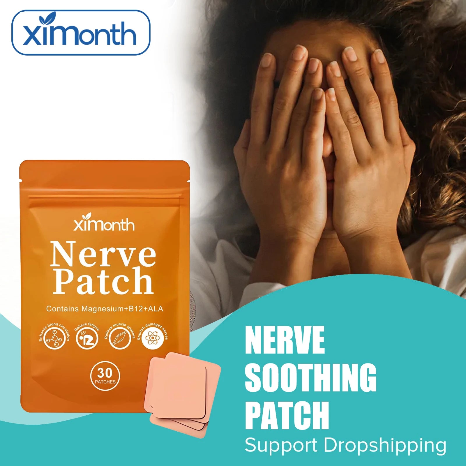 Insomnia Treatment Patch Relieve Stress Anxiety Soothing Neurasthenia Headache Body Relax Improve Sleep Quality Sleep Aid Patch