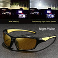 Square Yellow Night Vision Anti-Glare Goggles for Men Women Driving Fishing Beach Sunglasses UV Protection Polycarbonate Glasses