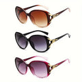 3PCS Fashion Oversized Sunglasses Women Plastic Female Big Frame Gradient Sun Glasses UV400 gafas de sol mujer