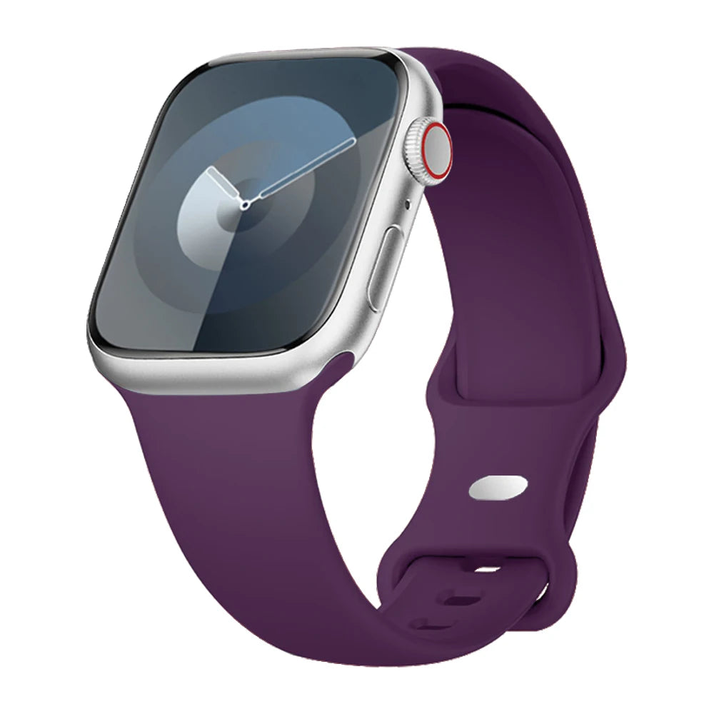 Strap for apple watch band 40mm 44mm 45mm 49mm 41mm 46mm 42mm silicone correas bracelet iwatch series 3 5 6 7 8 9 ultra 2 se 10