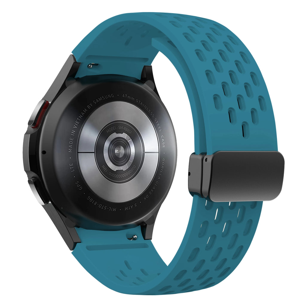 Silicone Strap for Samsung Galaxy Watch 7 6 5 4 40mm 44mm 5Pro 45mm Magnetic Buckle Band 6 Classic 43mm 47mm No Gaps Bracelet