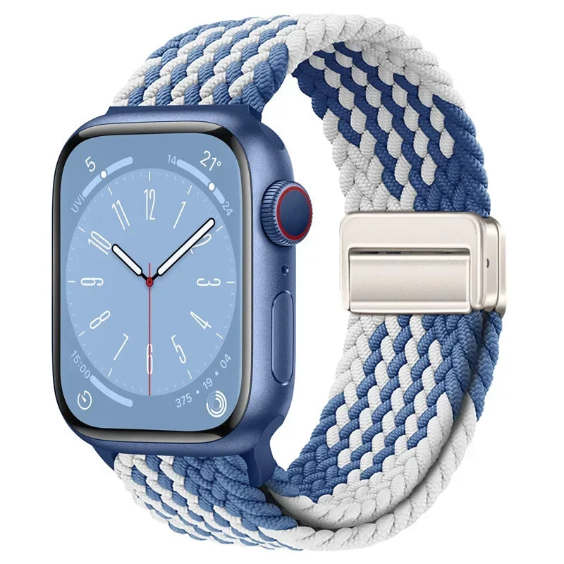 Nylon strap For Apple watch 11 10 42mm 46mm 9 8 7 45mm 41mm Ultra 3/2/1 49mm Magnetic wristband For iWatch 6 5 4 3 SE 44mm 40mm