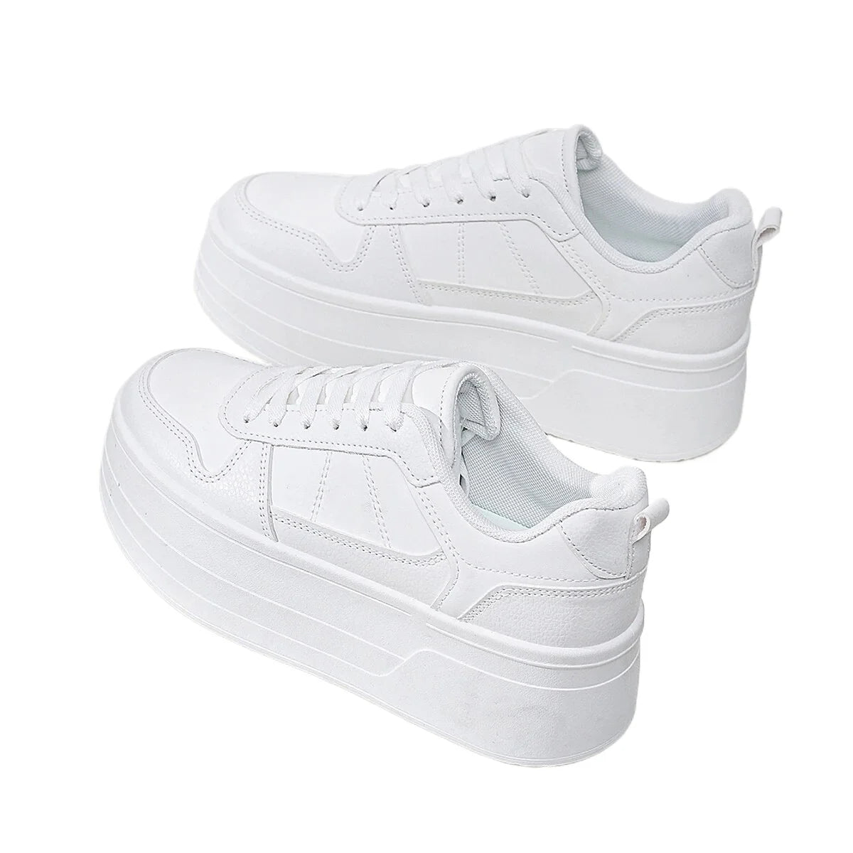 2024 New Style Casual Shoes For Women, Ladies Platform Shoes, White Shoes, Comfortable Sneakers, Increase Height By 5cm