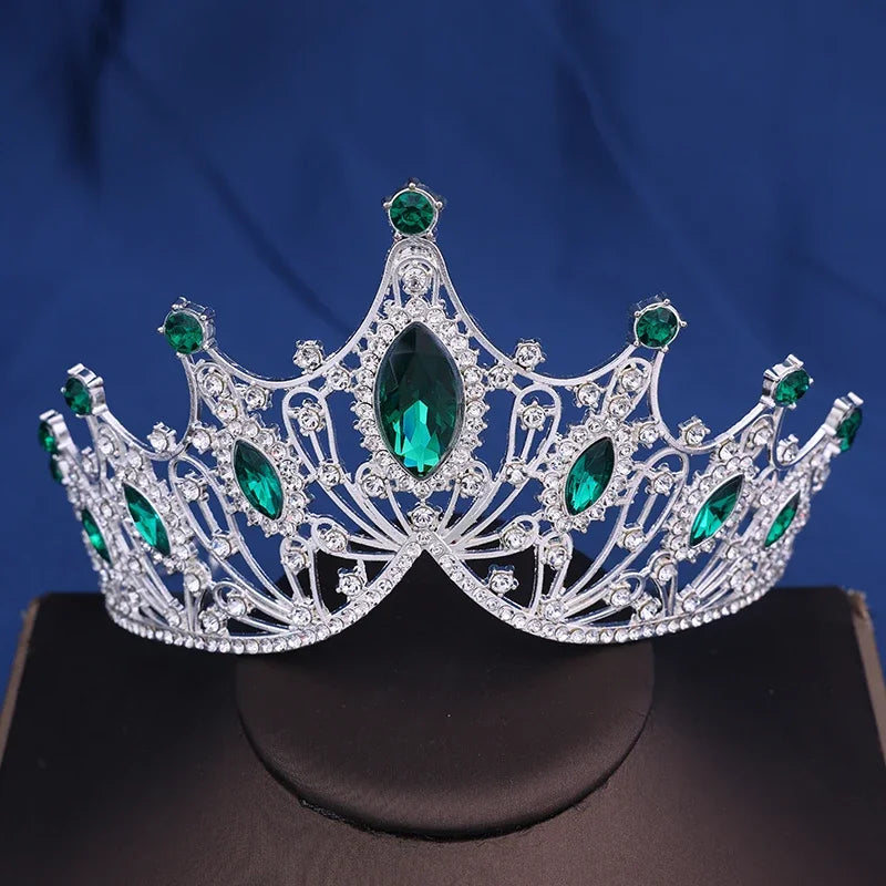 Bridal Crown Baroque Vintage Princess Queen Headwear Crystal Tiara For Women Wedding Crown Hair Dress Accessories Jewelry
