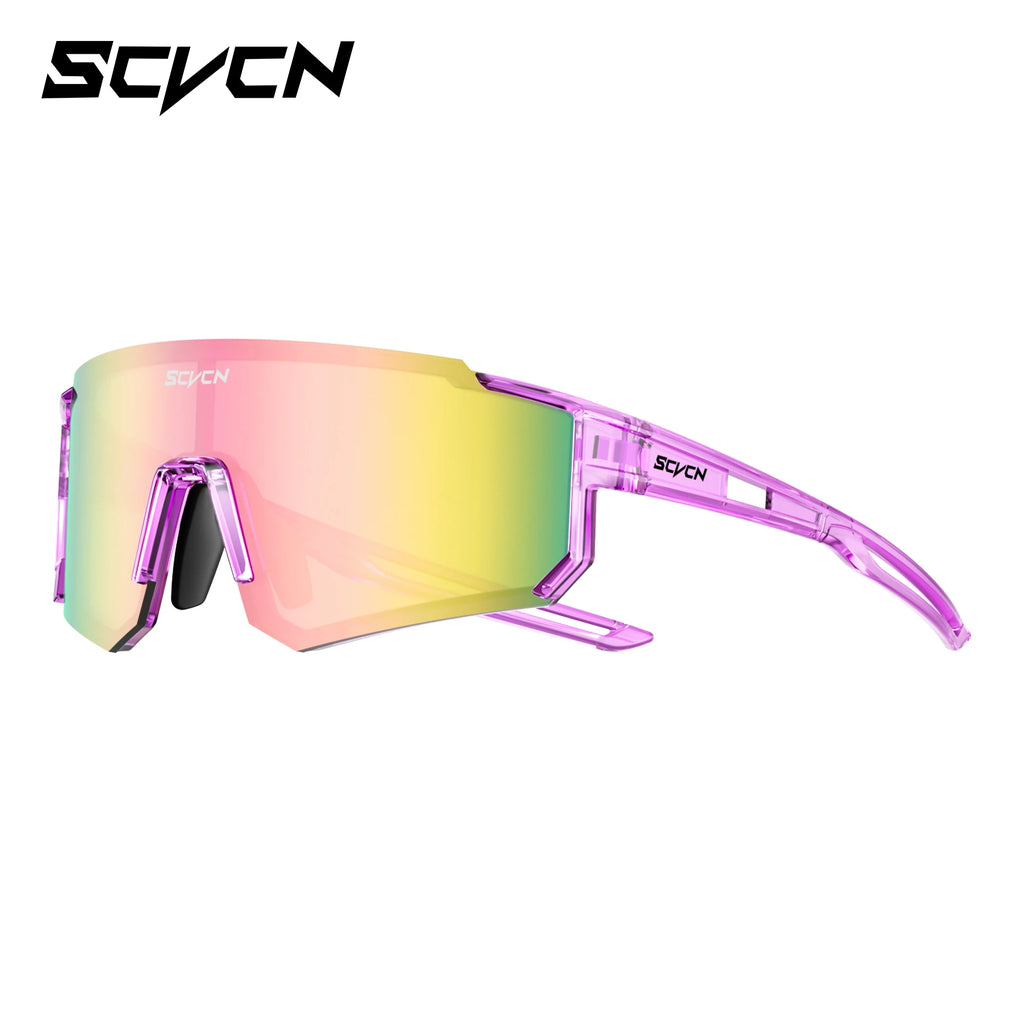 SCVCN Fashion Cycling Glasses Bike Baseball Sunglasses for Men UV400 Sports MTB Outdoor Goggles Bicycle Women Sunglasses Riding