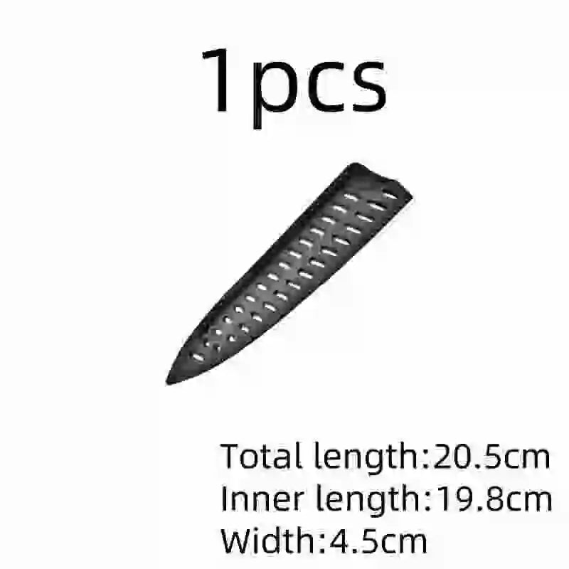 Kitchen Knife Sheath Black Plastic Knife Covers Knife Blade Protector Cover Guards Case Kitchen Accessories кухонні аксесуари