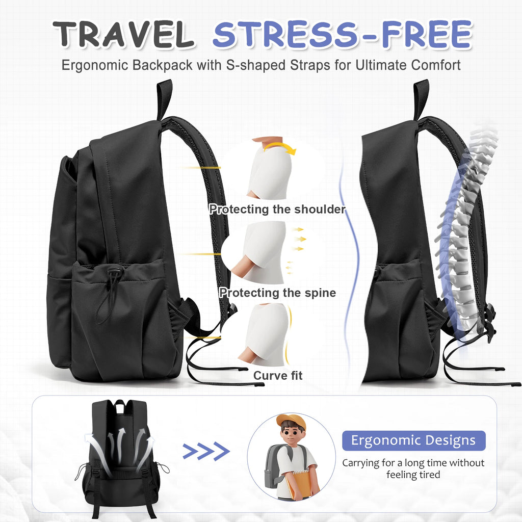 Lightweight Backpack for Women Men High School Middle Bookbag For Teenage Cute College Travel  Laptop Backpacks for Girls Boys