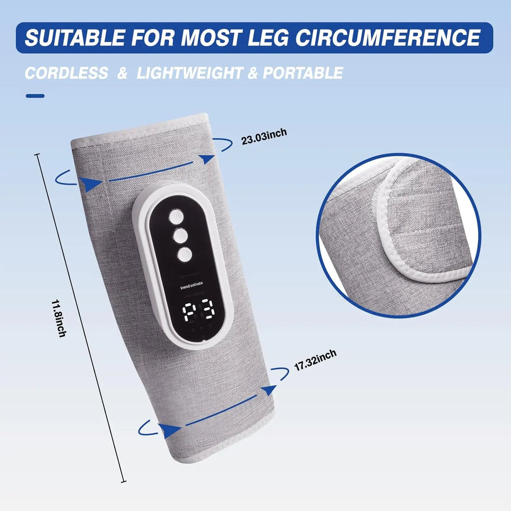 1pc/2pcs Leg Massager For Circular Calf Pressure, Air Compression Massager, Leg Massager With Heat, 3 Intensities, 3 Heat Levels