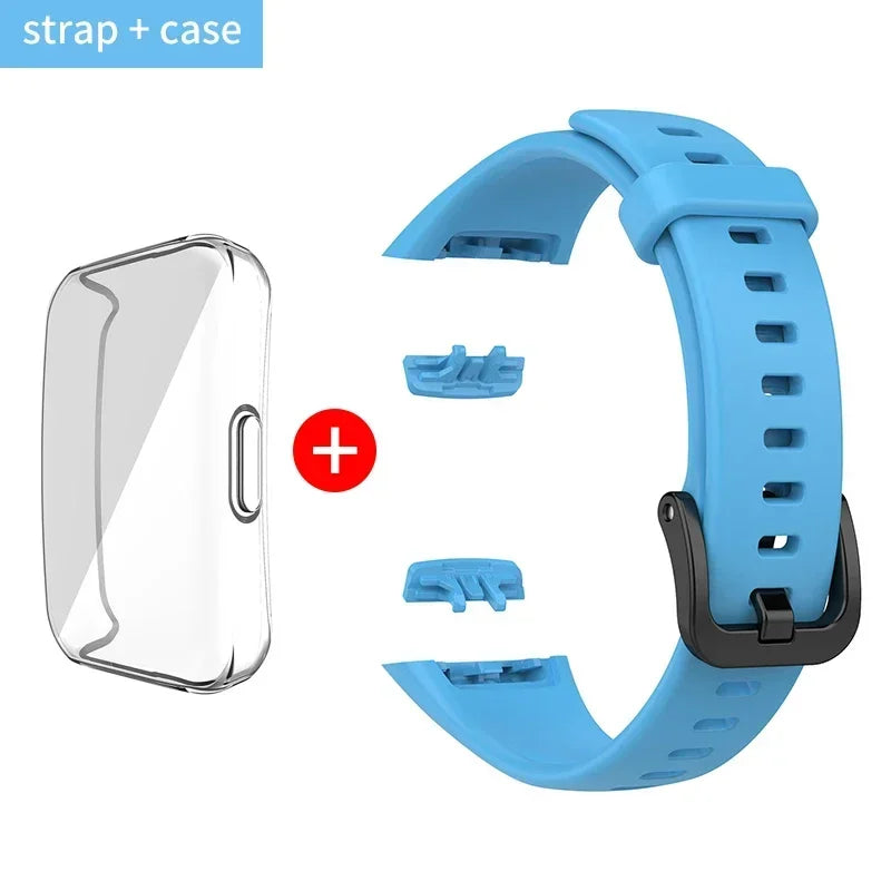 Silicone Strap For Huawei Band 6 /6 Pro Strap Smart Watch Adjustable Wristband Replacement Correa Bracelet Honor Band 6 Strap