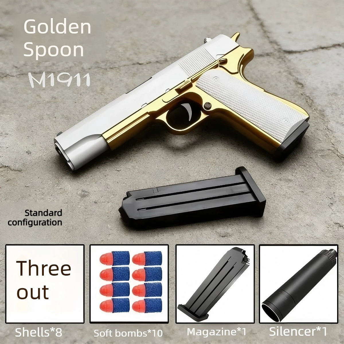 2026 Shell Ejecting Airsoft Pistol Soft Bullet Toy Gun Outdoor Shooting Game Toy for Boys Kids Children Ideal Gift