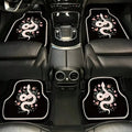 4-Piece Universal Car Mat Set , Decorative Car Mat for Pet-Friendly Families - Animal Snake Pattern, Black, Universal Size