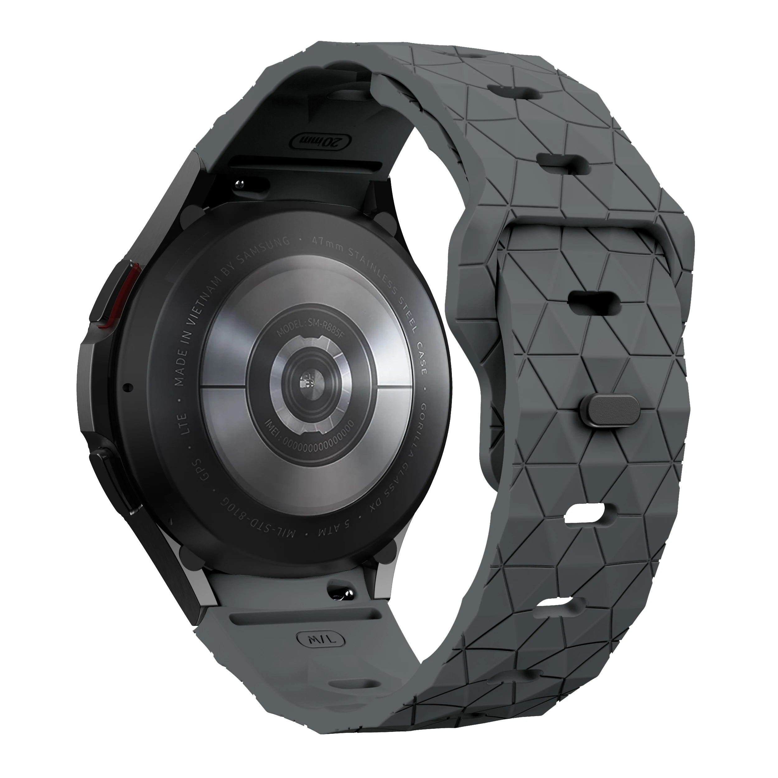 Silicone Band for Samsung Galaxy Watch 6 44mm 40mm/5/6 Classic 43mm 47mm/5 pro 45mm No Gaps 20mm Bracelet Galaxy watch 4 strap