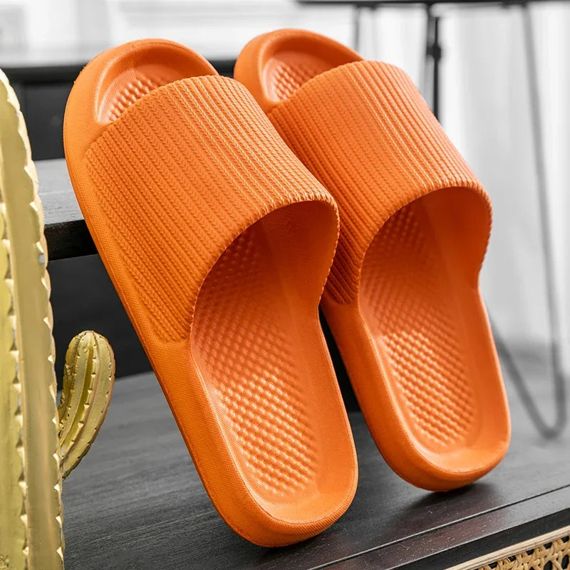 Female home Slippers indoor guest spring summer non-slip silent no smelly feet couple bathroom bath male