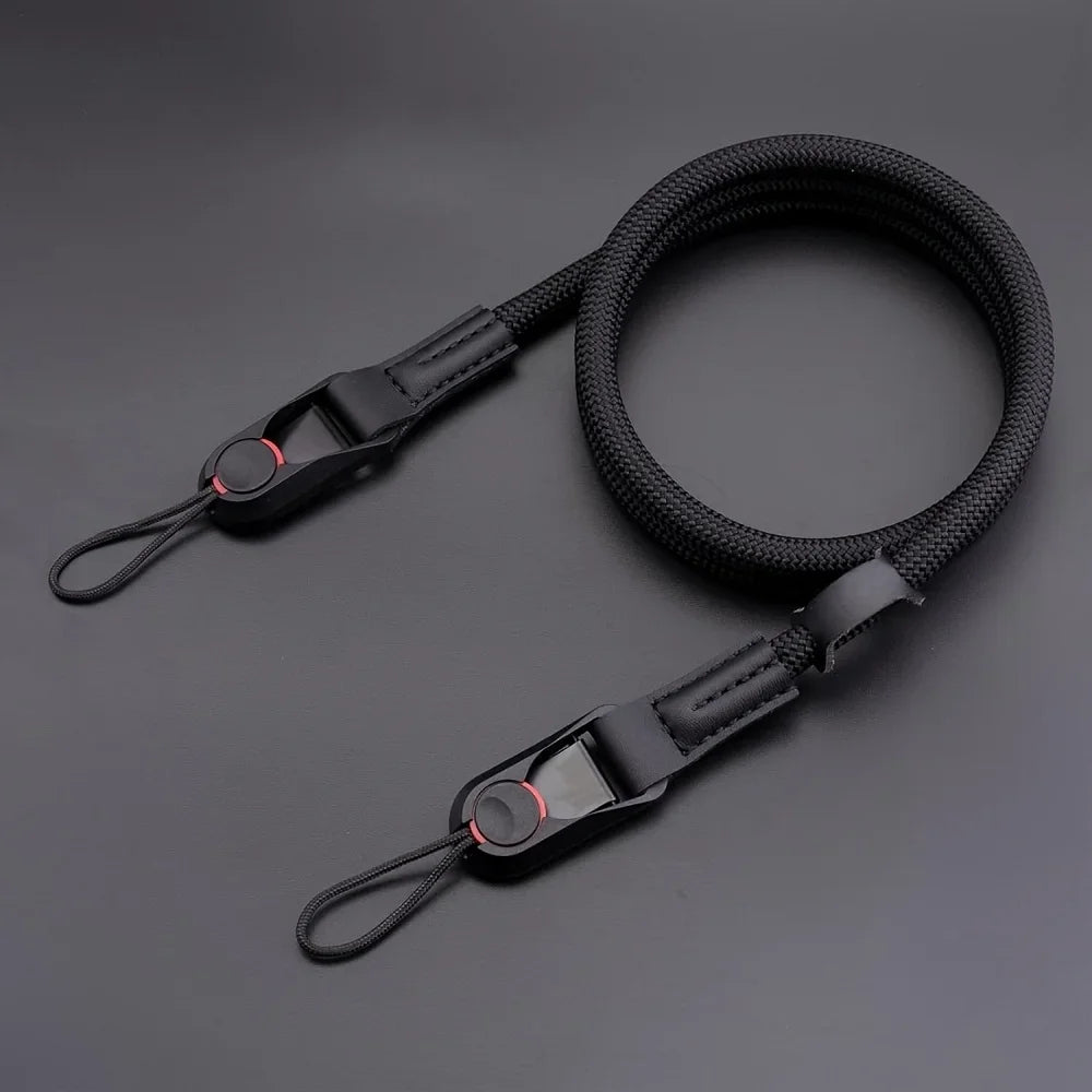 Quick Release Round Rope Camera Strap Fast Detachable Shoulder Strap DSLR Mirrorless Camera Adjustable Camera Neck Strap