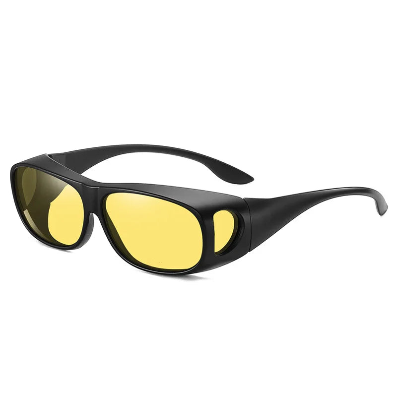 Fit Over Wrap Sunglasses Men Women Anti Glare Polarized Lens 100% UV400 Protection Driving Sport HD Night Vision Glasses