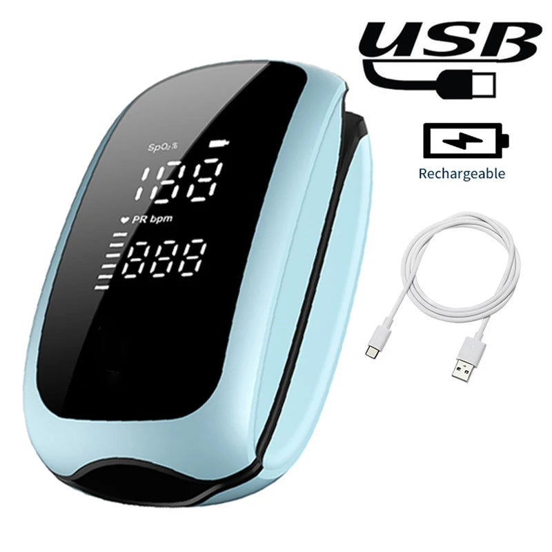Rechargeable Oximeter Infrared Fever Thermometer Digital LCD Infant Adult Non-contact Laser Body Temperature Ear Thermometer