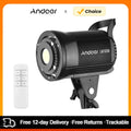 Andoer 100W Studio LED Video Light 5600K Dimmable Bowens Mount Continuous Light with Remote Control for Video Live Streaming