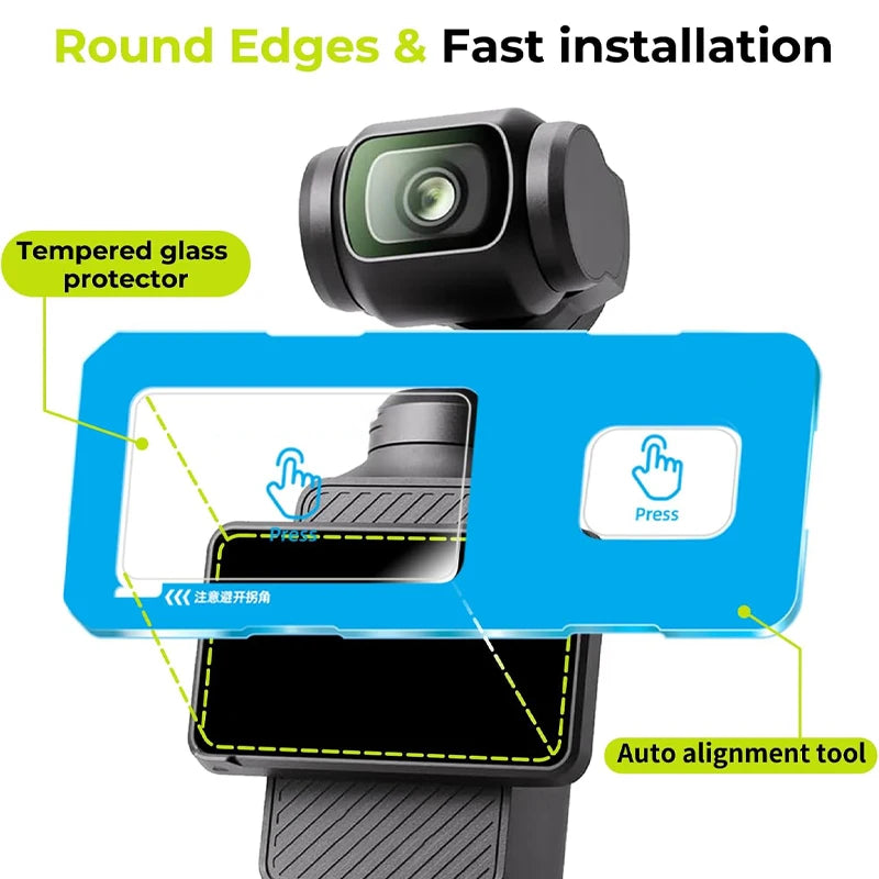 HD Lens Screen Protector for DJI Pocket 4 3 Camera Tempered Glass Easy Install Protective Films For DJI Osmo Pocket4 Accessories