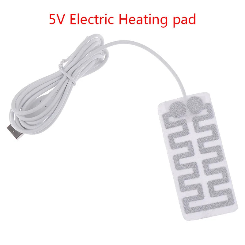 1 Pair 1pc Thermal Electric USB Gloves Heater Heated Gloves Carbon Fiber Cloth Skis Mittens Women's Winter Heating Film Pad