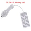 1 Pair 1pc Thermal Electric USB Gloves Heater Heated Gloves Carbon Fiber Cloth Skis Mittens Women's Winter Heating Film Pad