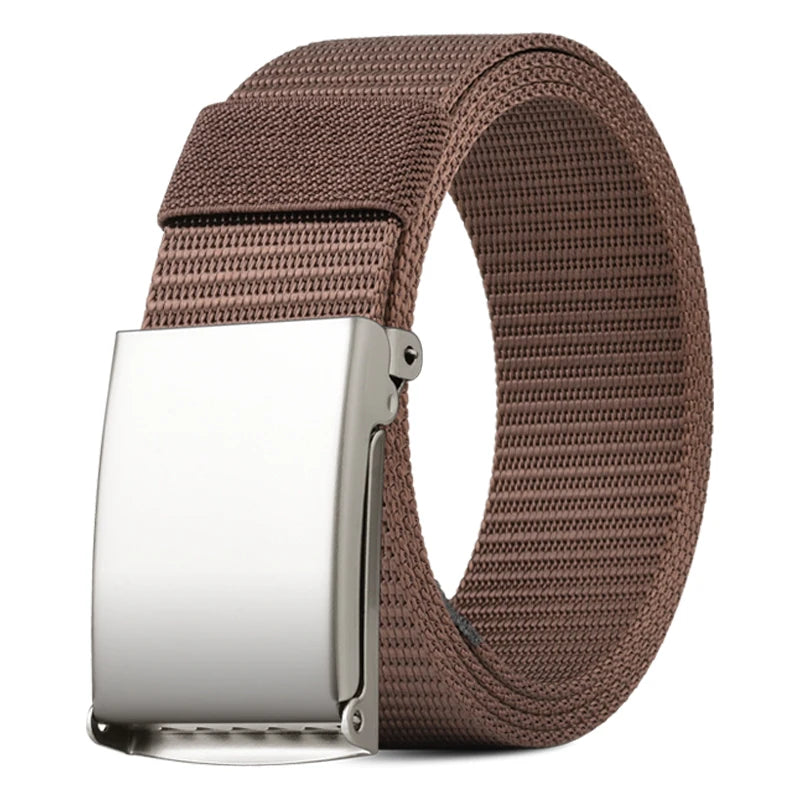 thickened smooth buckle nylon belt, hot selling foreign trade item, men's and women's universal business belt, casual pants belt