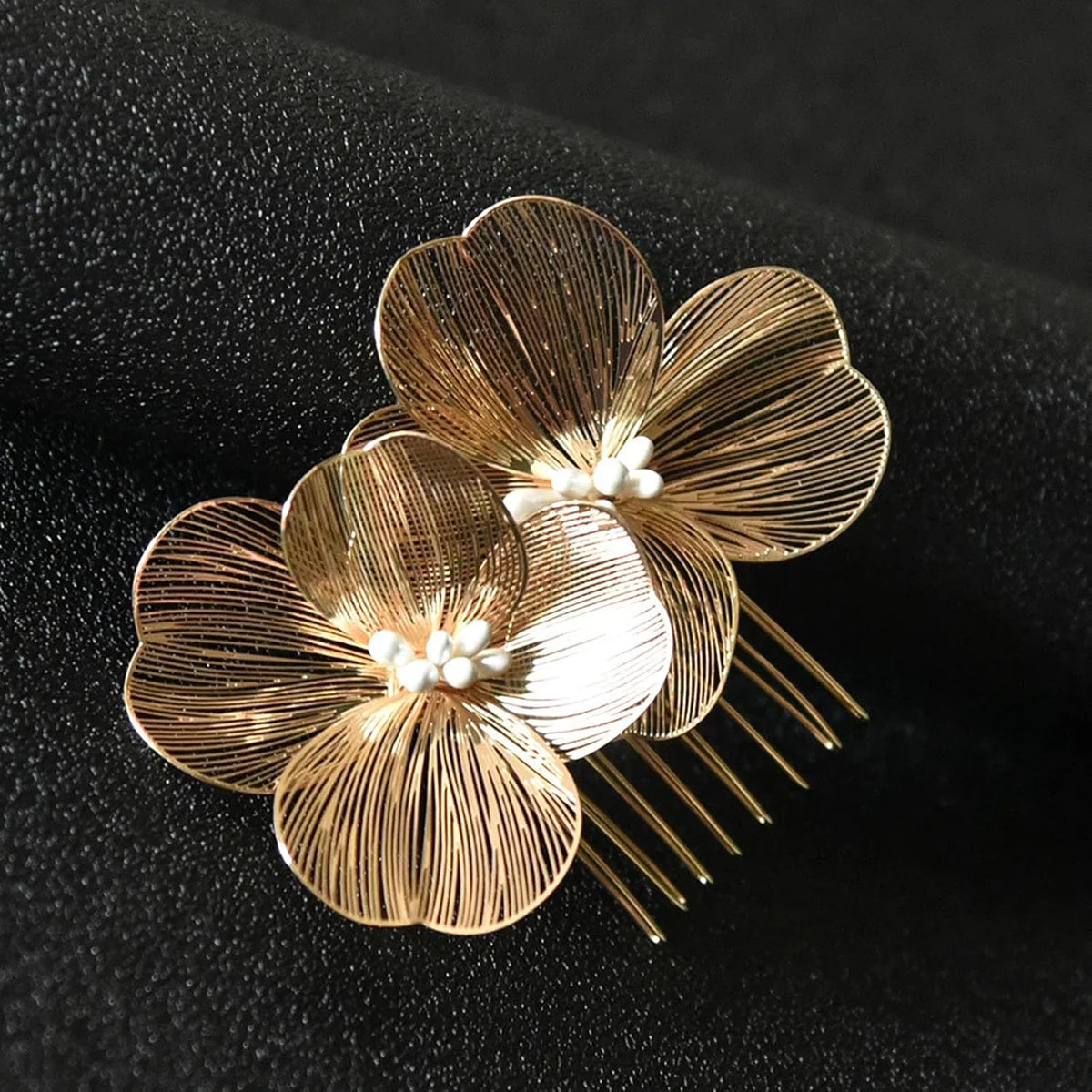 Alloy Flower Hair Clips Women's Hair Accessories Fashion Bridal Wedding Hair Comb Women's Hair Clips Wedding Accessories
