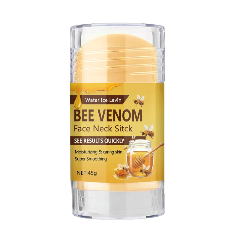 Bee Venom Face & Neck Firming Stick with Collagen & Vitamin C - Intense Moisturizing & Smoothing Anti-Aging Treatment