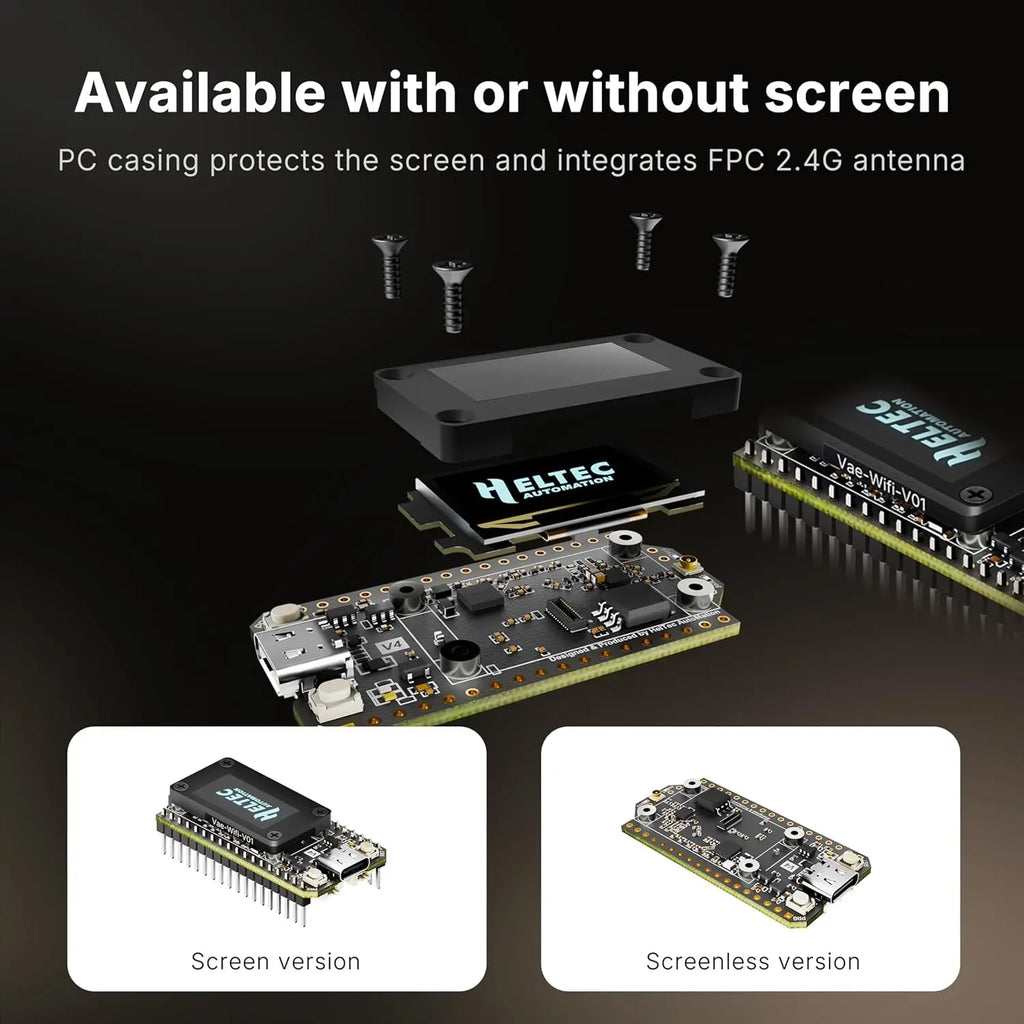 Heltec V4 ESP32 Development Board Upgraded ESP32-S3 SX1262 LoRa Module WiFi Bluetooth 2MB with 915MHz Antenna for Meshtastic