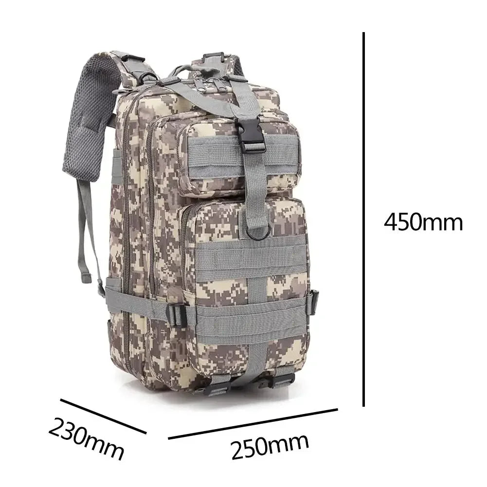 30L Waterproof Military Tactical Backpack 1000D Large Assault Bag for Outdoor Hiking Camping Hunting