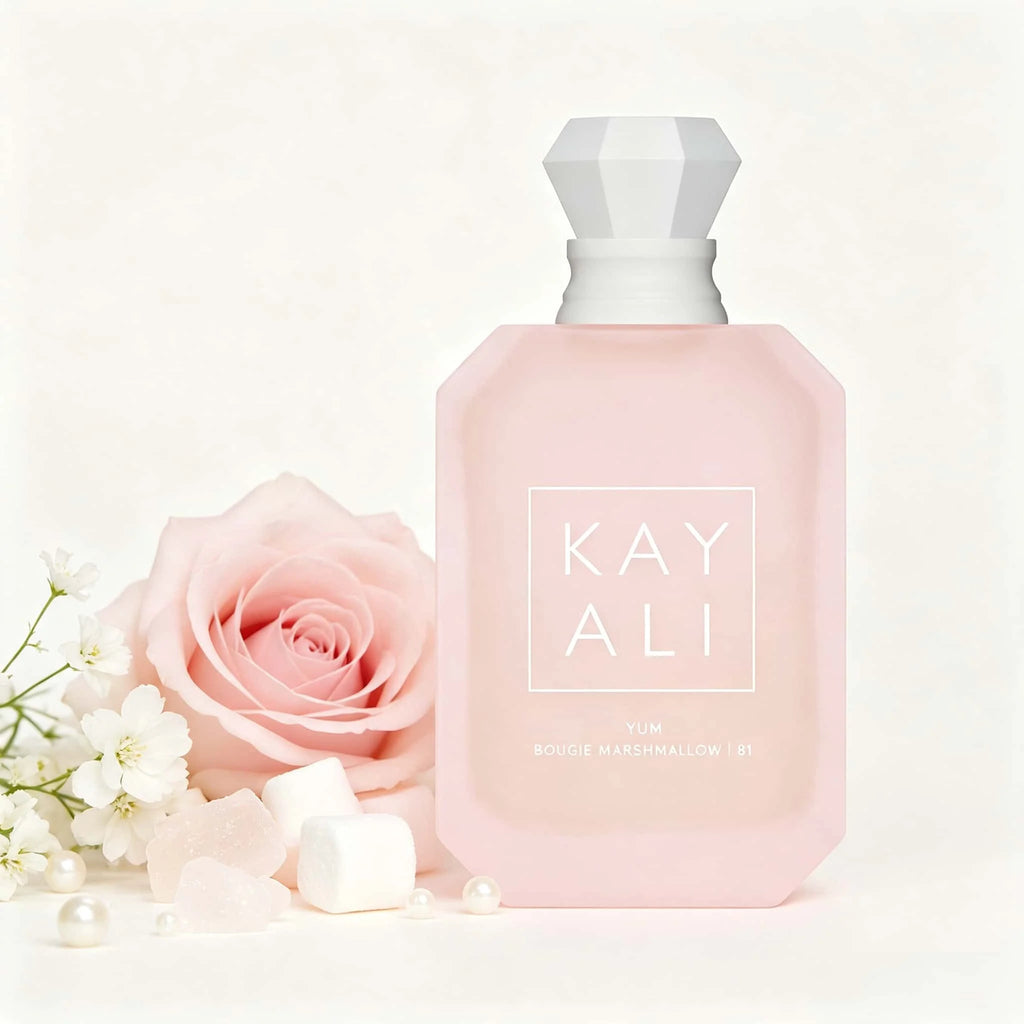 Kayali （81）Yum Boujee Marshmallow Eau De Parfum Long Lasting Sweet Creamy Fragrance Women Perfume Matte Pink Bottle Cloud Dreamy Scent Gift for Ladies