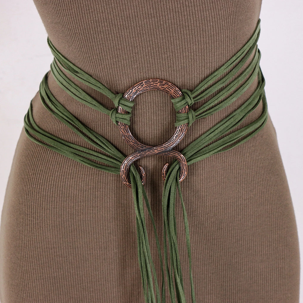 Medieval Long Rope Ring Knotted Belt for Women, Norse Witch Waist Knotted Rope Belt, Viking Renaissance Costume Accessories