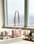 Long Strap Adjustable Designer Women Handbag PU Leather Shoulder Bag Crossbody Bag For Ladies Handbag With Extra Long Strap Top Handle Trendy Ladies Purse For Daily Travel And Shopping