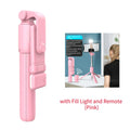 Wireless Selfie Stick Phone Holder Retractable Multifunctional 74cm Mini Tripod With LED Selfie Light & Bluetooth Remote Shutter