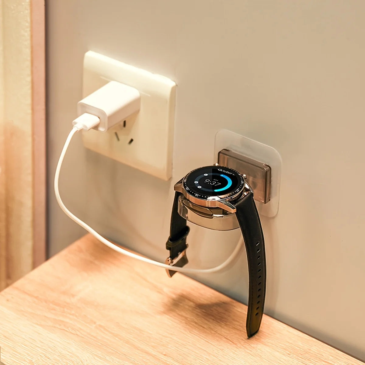 Wall-mounted watch charging stand, multi-functional charging stand, watch placement and storage rack