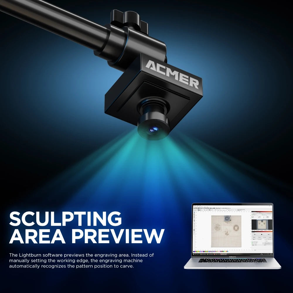 ACMER A500 Lightbrun Camera for ACMER XTOOL SCULPFUN Atomstack Ortur IKIER CREALITY TWO TREES COMGROW Laser Engraving Machine