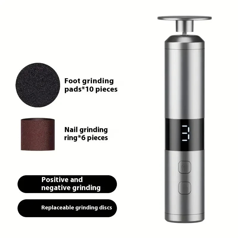 Electric Callus Remover with 3 Speeds & LCD Display, Fast Charging for Home Foot & Hand Care