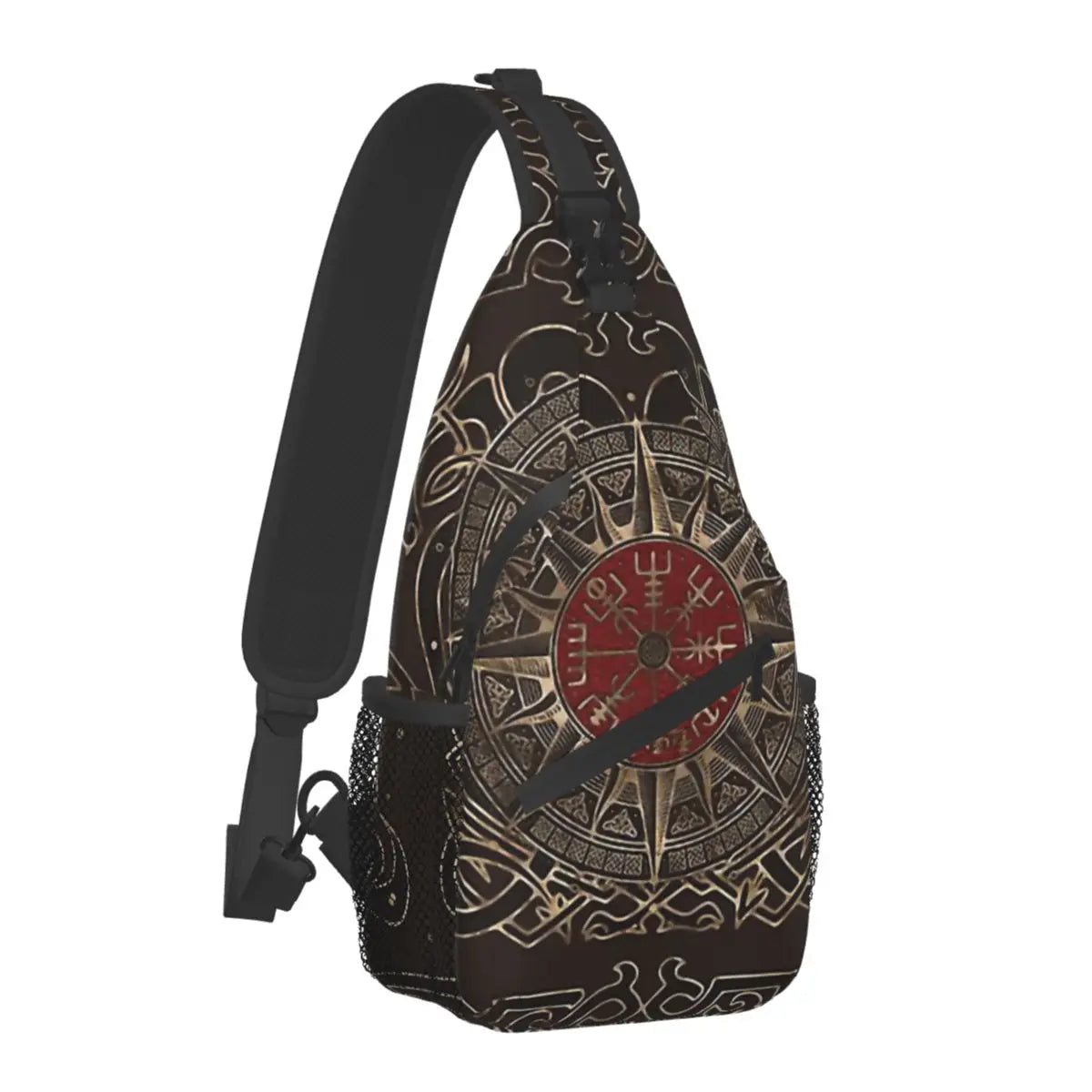 Norse Mythology Viking Crossbody Bag Sports Tree Of Life Triquetra Chest Bag Unisex Women Man Fashion Shoulder Backpacks Travel
