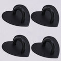 Kawaii Adhesive Metal Heart Phone Charm Holder Mobile Phone Case Finger Ring Stand Hooks Buckle Charms Clasp Accessories String