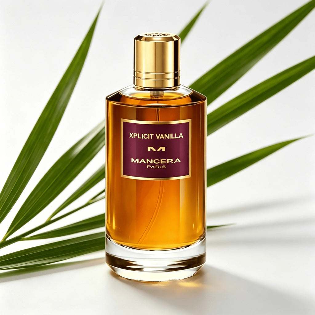 Mancera Paris Xplicit Vanilla Eau de Parfum 120ML Long Lasting Rich Creamy Warm Vanilla Woody Fragrance Unisex Perfume Amber Liquid Octagonal Bottle Luxurious Evening Scent Holiday Gift for Him and Her
