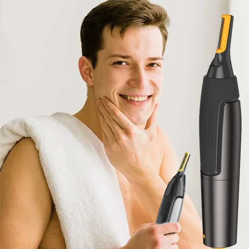 Electric Nose Hair Trimmer Waterproof Easy To Operate Ear Trimmer Safe Face Care Rechargeable Nose Hair Trimmer For Men