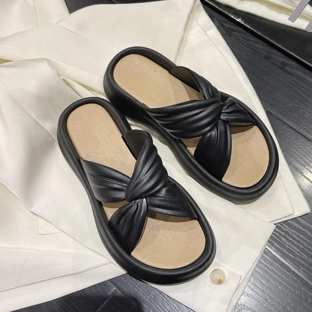 Fashion New Style Popular Women's Summer Soft Bottom Shoes Super Fairy Sandals Flower Flat Slippers For Women Wear Outdoor