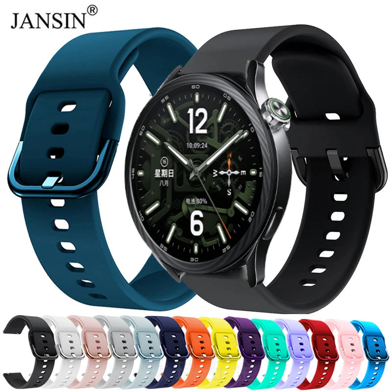 Silicone Band For Xiaomi Watch 2 Pro Quick Release Soft Sports Strap For Xiaomi Watch 5 S5 S4 S3 S2 S1 Pro Mi Color 2 Watchband