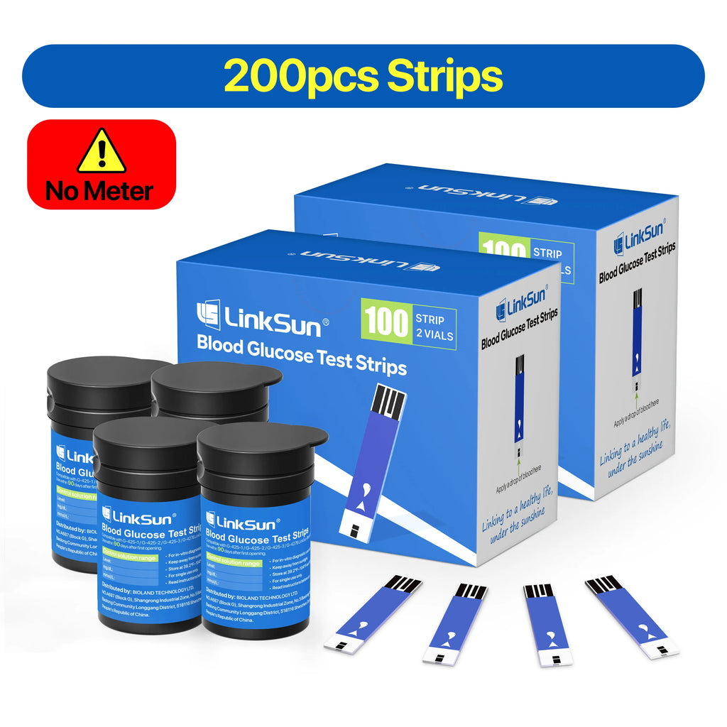 LinkSun G-425-1 Blood Glucose Meter Kit 50/100pcs Test Strips Lancets for Diabetes Monitor Digital Glucometer Blood Sugar Meter