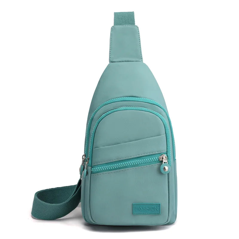 Women Mini Backpack Small Chest Bag Oxford Cloth Waterproof Fashion Messenger Bag Female Sports Bag Travel Bagpack Crossbody Bag