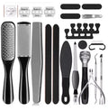 Stainless Steel Pedicure Tool Kit Foot File Dead Skin And Callus Removal Trimming Supplies For Household Personal Foot Care Daily Maintenance