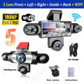 New 5Channel 360 Degree Car Dvr 1080P Video Recorder WiFi APP Dashcam 24h Parking Monitor Rear View Camera Car Recorder